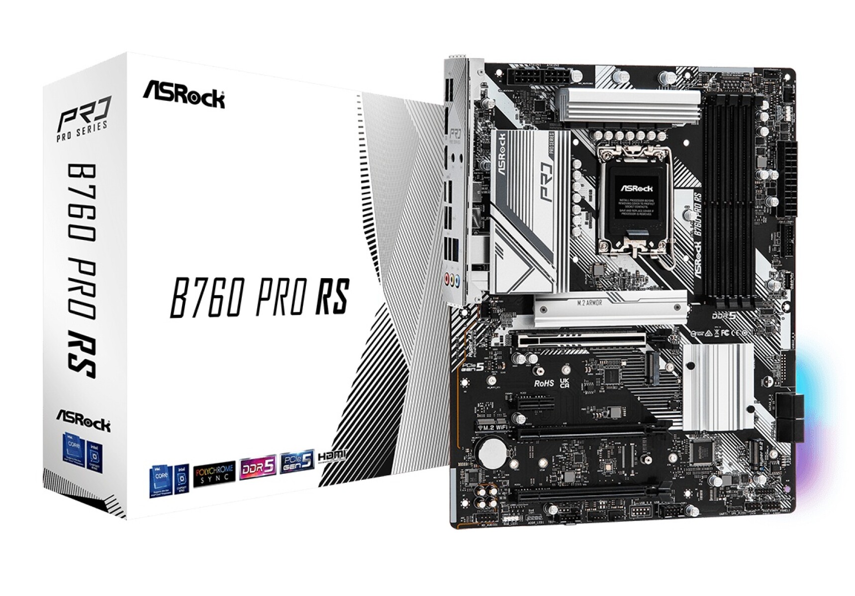 Placa Madre Asrock B760 Pro Rs Lga1700 - PLACA MADRE ASROCK B760 PRO RS 1700 