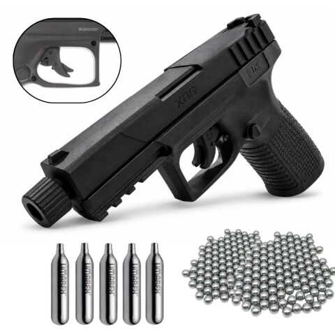 Pistola Co2 Umarex TXP 4,5 Mm + 500 Balines + 5 Garrafas Co2 Pistola Co2 Umarex TXP 4,5 Mm + 500 Balines + 5 Garrafas Co2