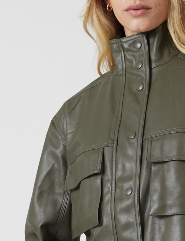 Chaqueta Eco Cuero OLIVA