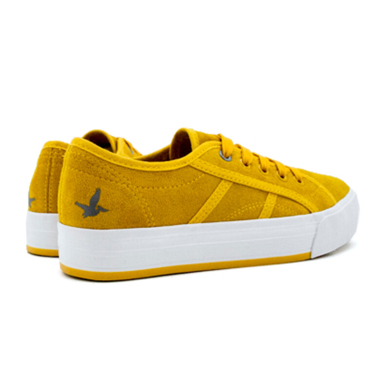 Championes Santa Barbara IBIZA HI suede de Mujer Mostaza
