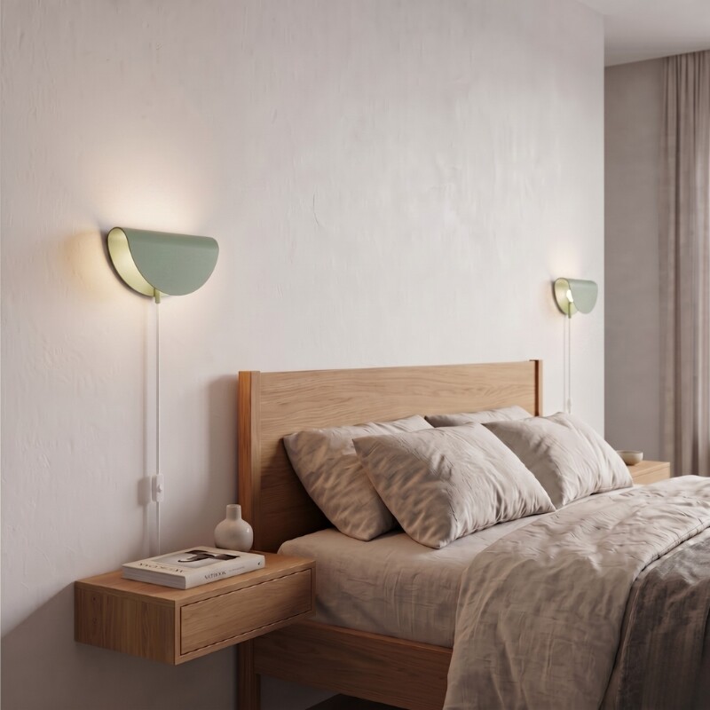 ARTEFACTO DECORATIVO DE PARED BEND Luminaria De Pared Band Verde