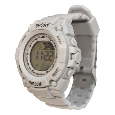 Reloj Deportivo de Pulsera Waterproof Pantalla Luz Unisex Gris