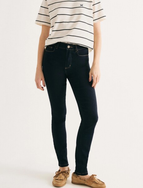 PANTALÓN DE JEAN SUPER SKINNY CINTURA ALTA PANTALON SUPER SKINNY FEM