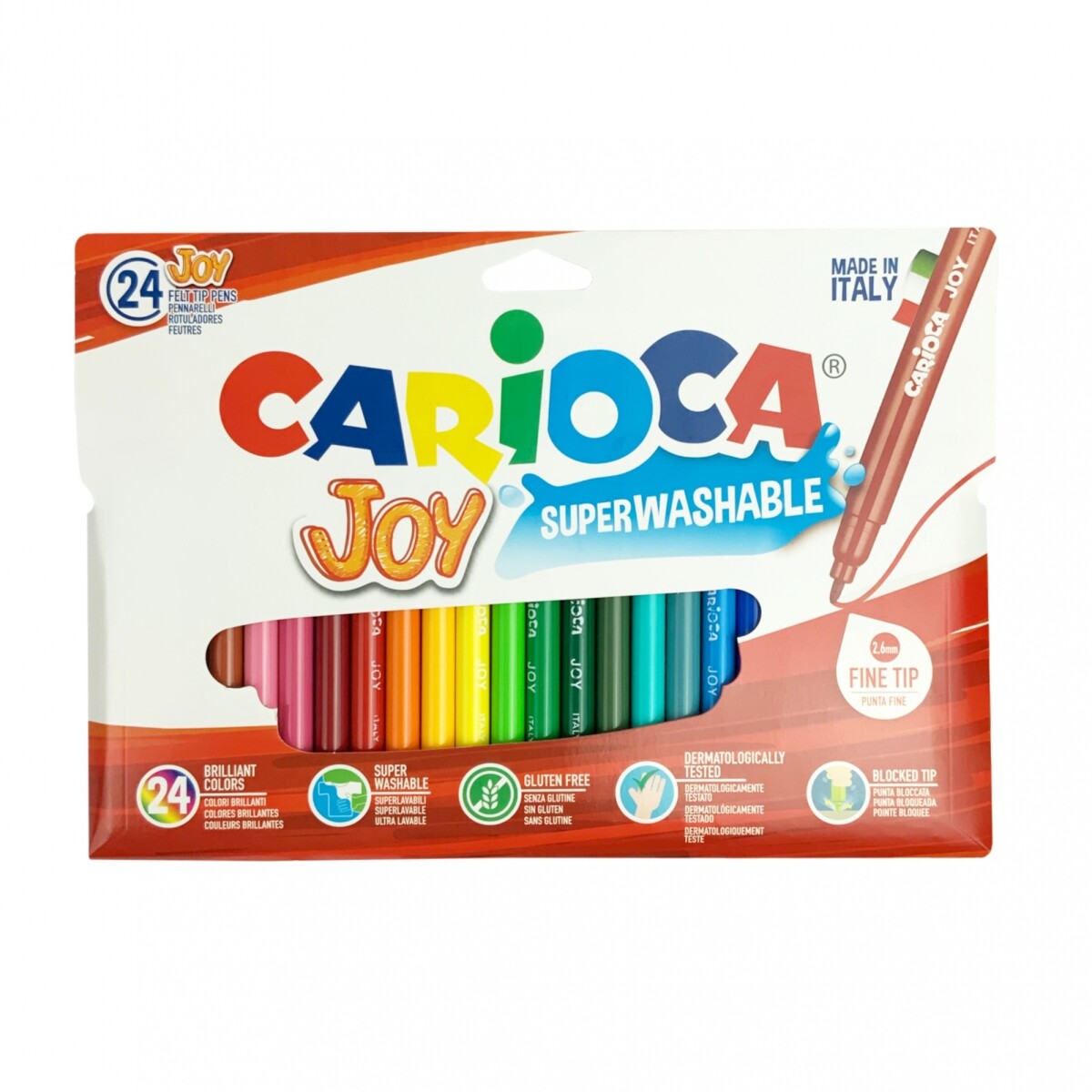 Marcador Carioca Fino Joy - x24 