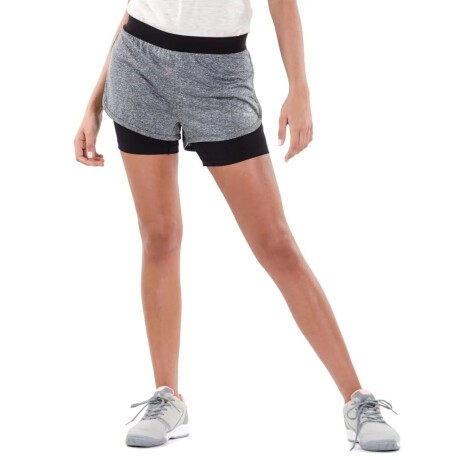Short de Mujer Topper SHORT KT W TRNG 2 IN 1 Negro Melange