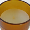 VELA AROMATICA AMBRE EN POTE DE VIDRIO BEIGE Unica
