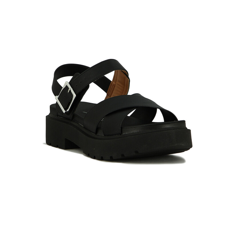 Sandalia Vizzano Mujer Taco 3cm Negro