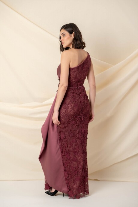 VESTIDO CONSTANCE Bordó