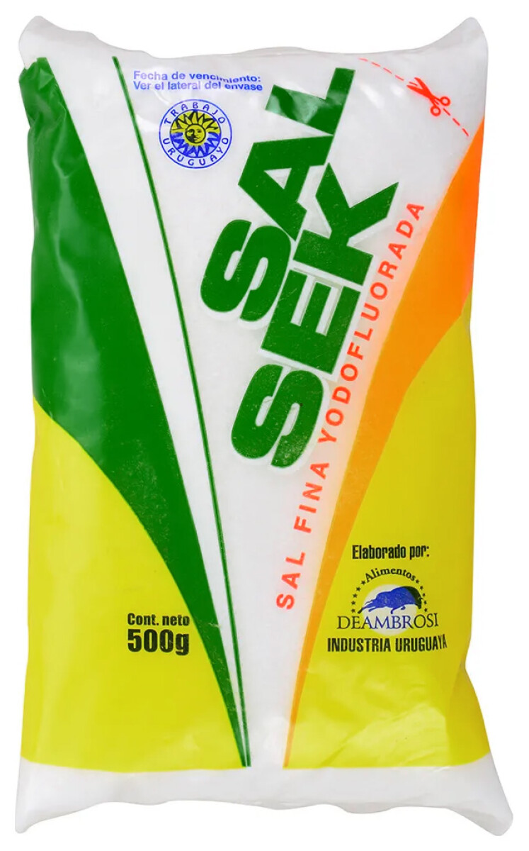 SAL FINA PAQ. 500G SEK YODOFLUORADA 