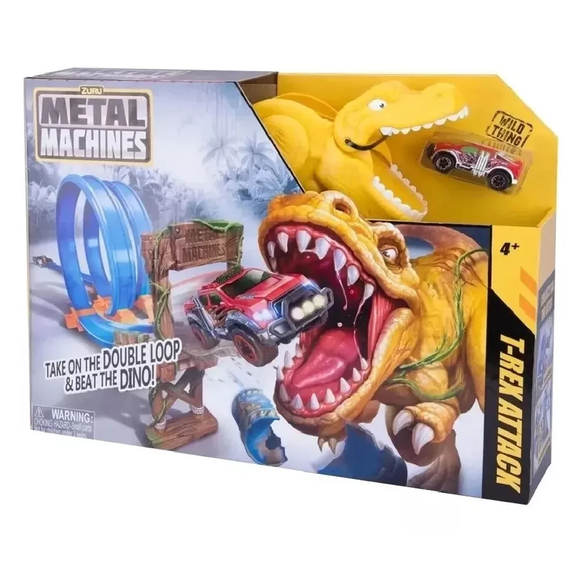 Pista De Autos T-rex Attack Metal Machines Zuru 
