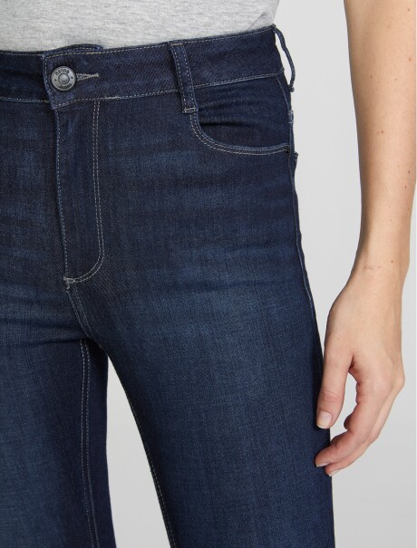 PANTALÓN DE JEAN CINTURA MEDIA SKINNY AZUL