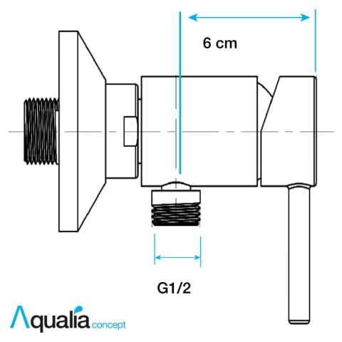 Grifo de Ducha Higiénica Bañera Monomando Cromado Aqualia concept AQ53201-CR - OUTLET Grifo de Ducha Higiénica Bañera Monomando Cromado Aqualia concept AQ53201-CR - OUTLET