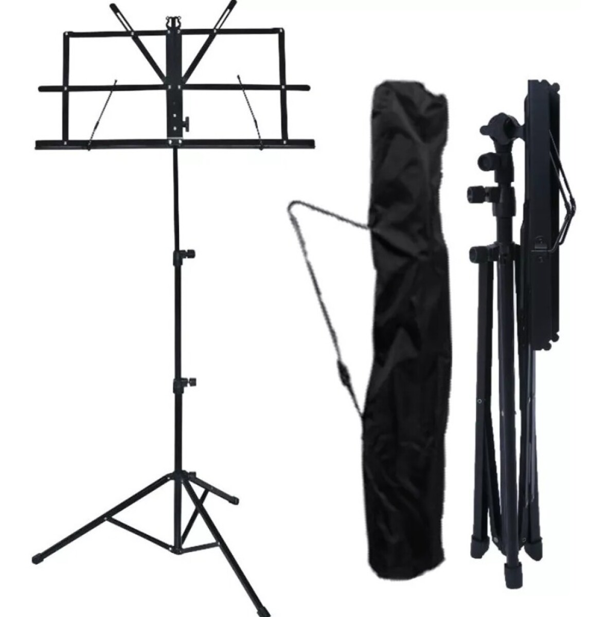 Atril Partituras Plegable + Funda De Regalo! - Negro 