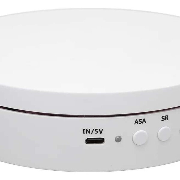 Exhibidor Base Giratorio Automatico Joyas Reloj Celular Y + Color Blanco