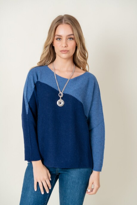 Sweater lana combinado Allie