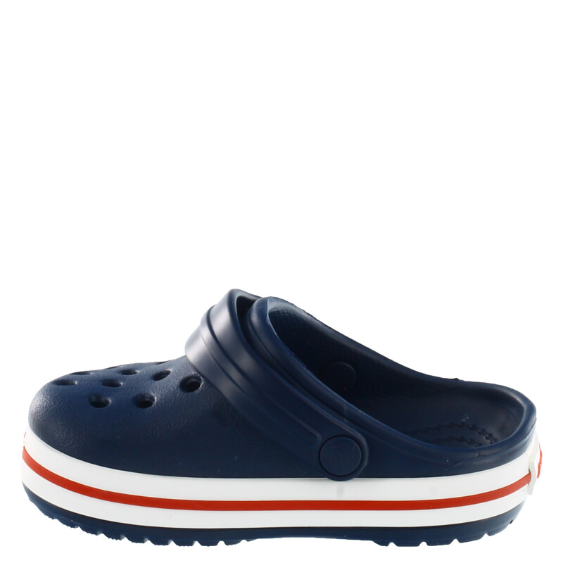 Zueco de Niños Crocs Crocband Clog Azul Marino - Rojo