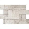 PORCELANATO PARA EXTERIOR BORGOGNA WHITE STONEWORK "A" 44.2X66.4 CM Porcelanato Para Exterior Borgogna White Stonework "a" 44.2x66.4 Cm