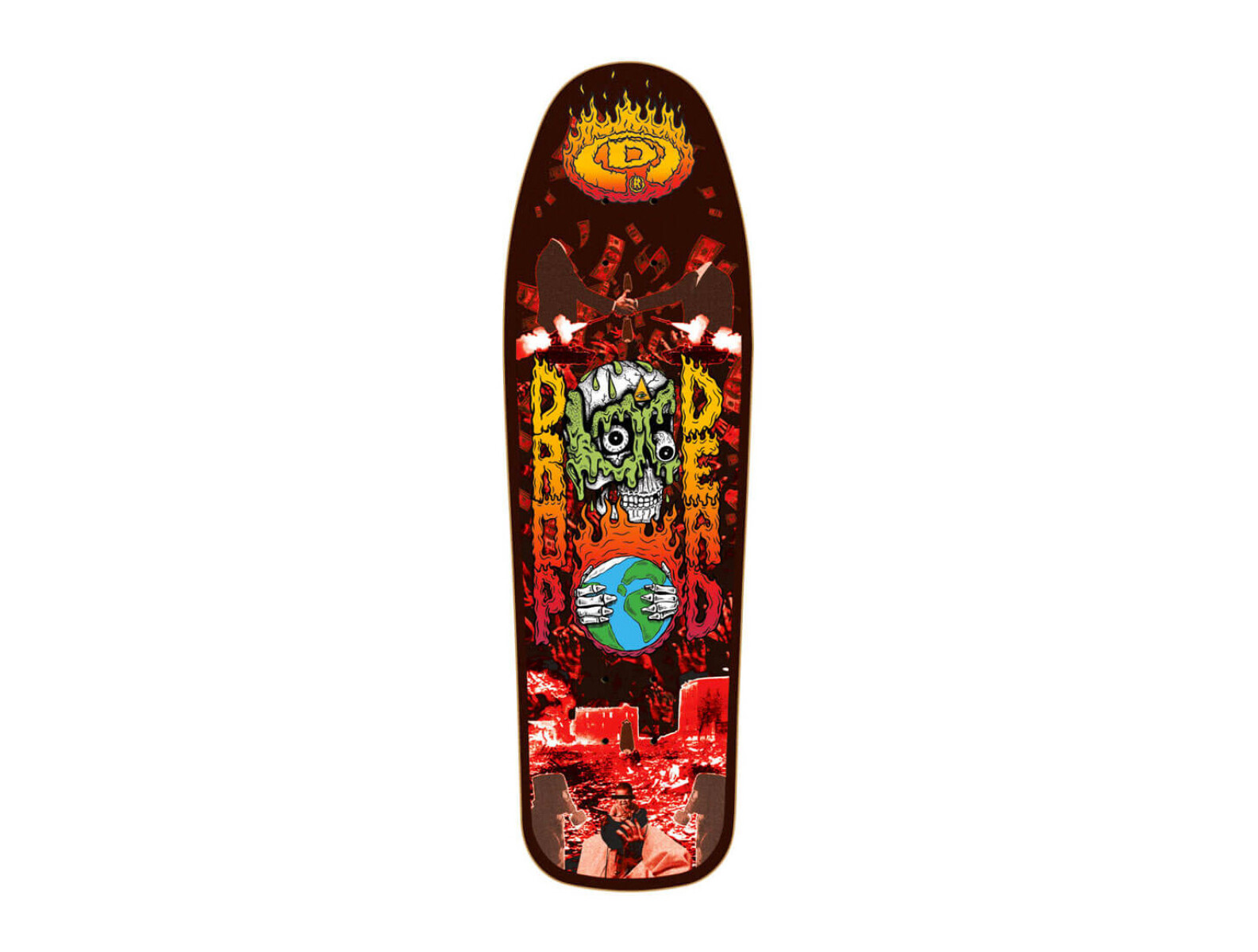 Deck Old School Drop Dead Maple Iluminate Melt 9.25" (Sólo Tabla · Lija Incluída) 