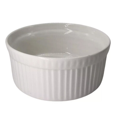 Ramequin redondo 11x5 cm porcelana blanco BLANCO