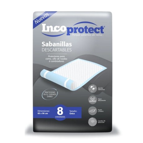 SABANILLAS DESCARTABLES INCOPROTECT 8 UNIDADES 001