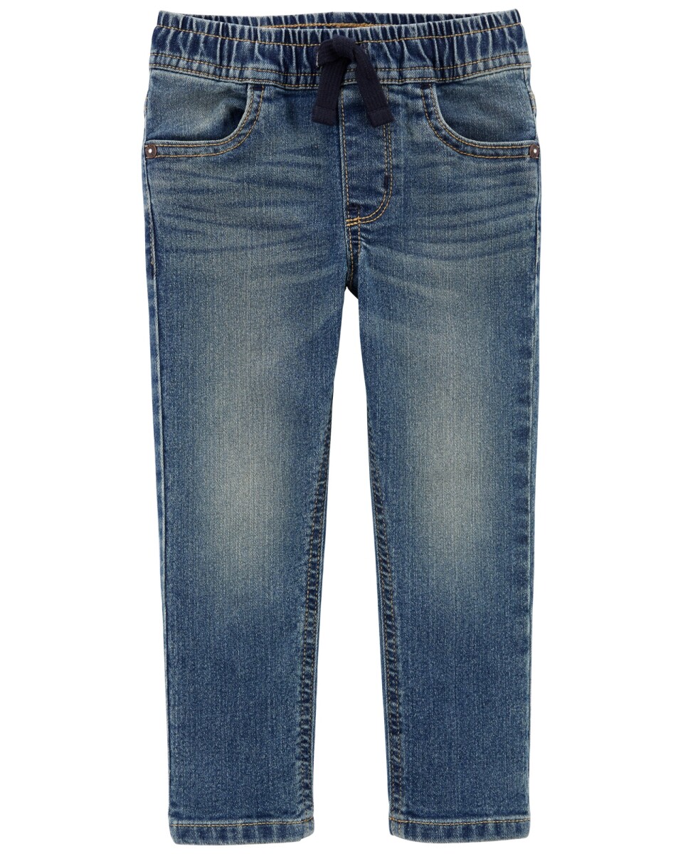 Pantalón de jean con cintura elastizada. Talles 12-24M 
