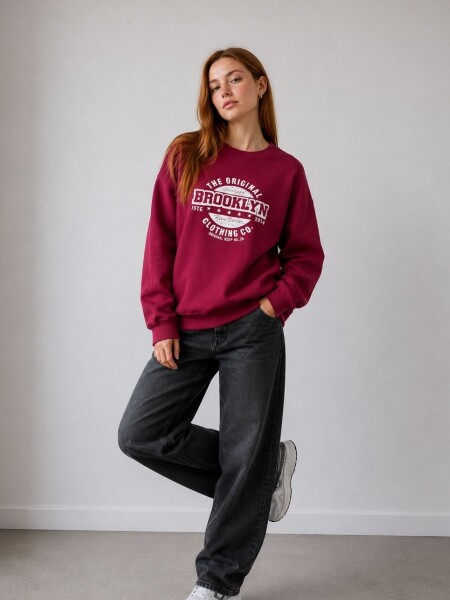 BUZO SLOWLY 8684 BORDO