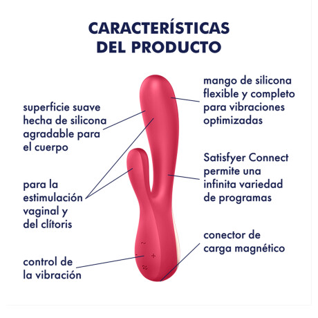 Vibrador Doble Con Mando A Distancia Satisfyer Mono Flex Vibrador Doble Con Mando A Distancia Satisfyer Mono Flex