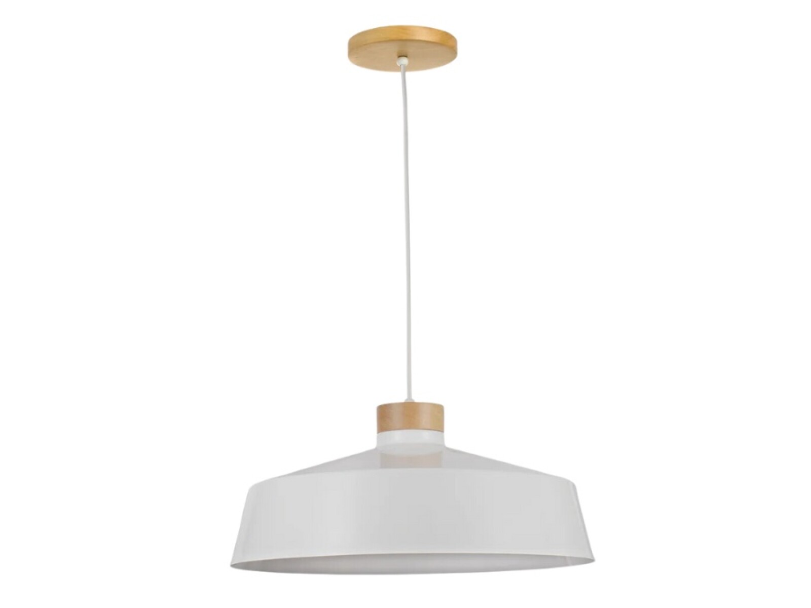 COLGANTE 1L E27 VIBRANCE BLANCO D45,5CM 