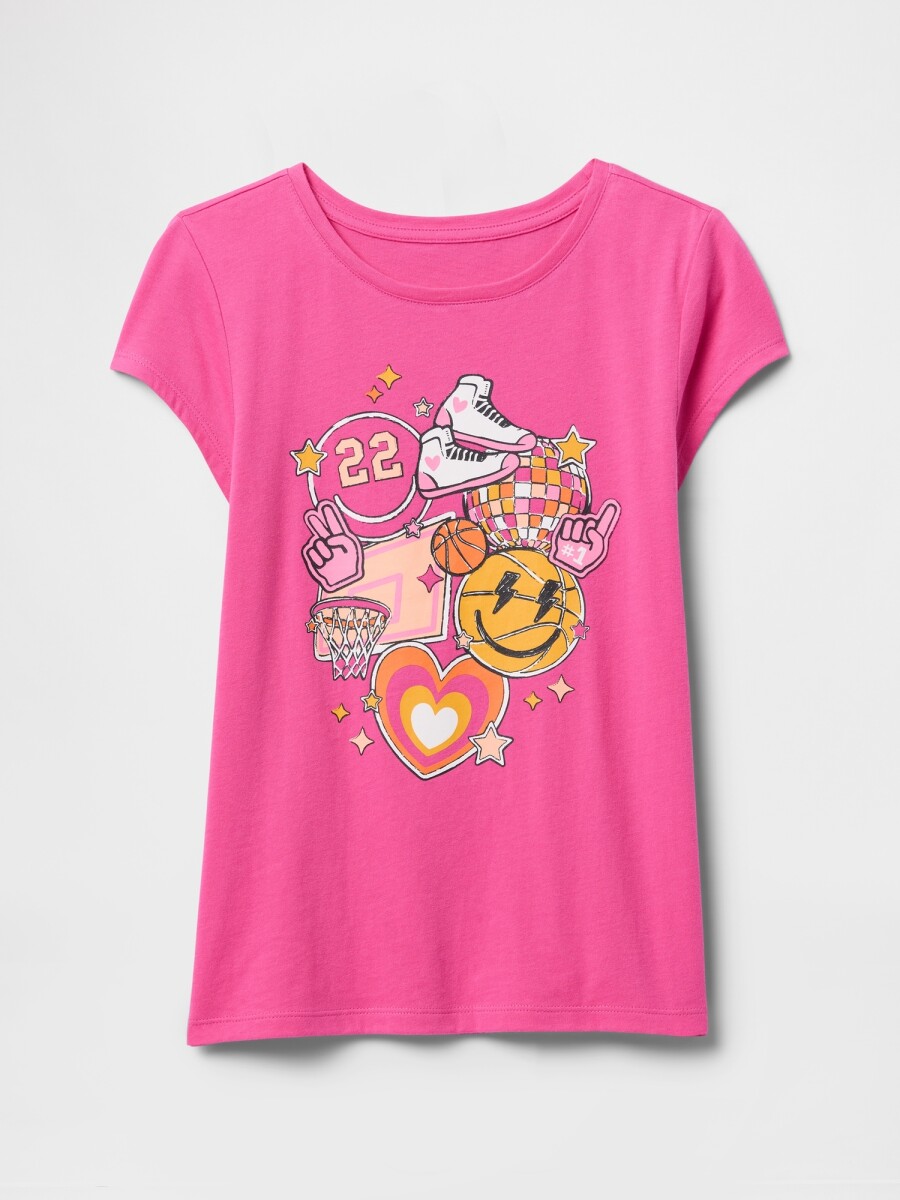 Remera Gráfico Niña - Basketball 