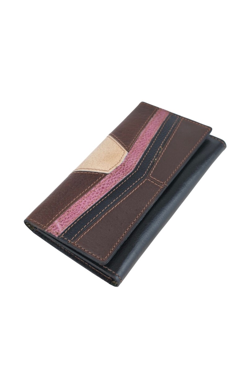 Billetera patchwork 100% cuero opción 3