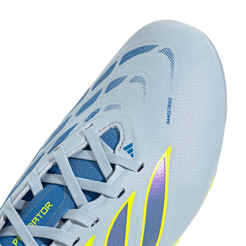 Championes de Niños Adidas Predator League Fg Celeste - Amarillo