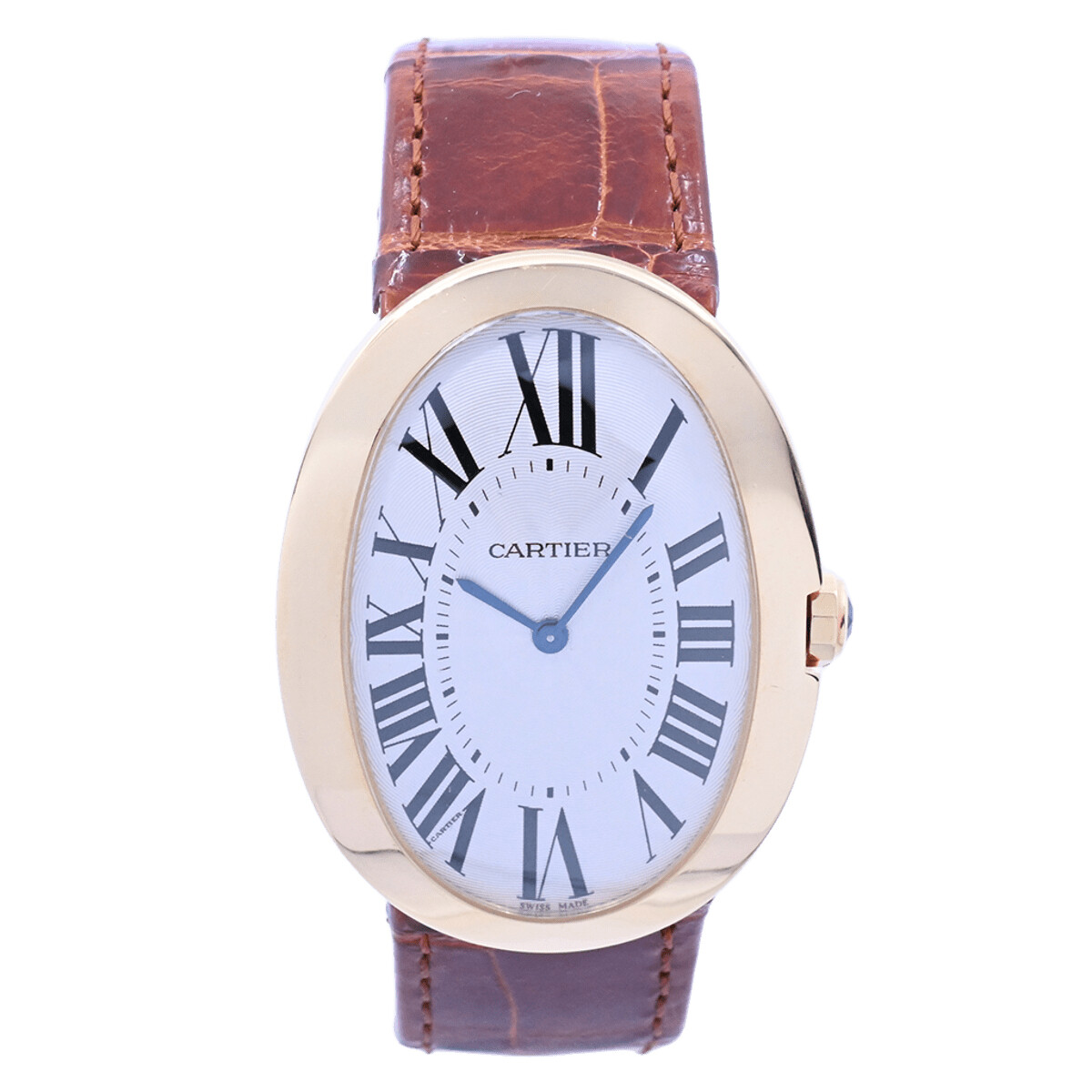 Cartier Baignoire XL referencia 3031 oro 18k amarillo 44 mm x 32 mm. Movimiento manual con estuche. 