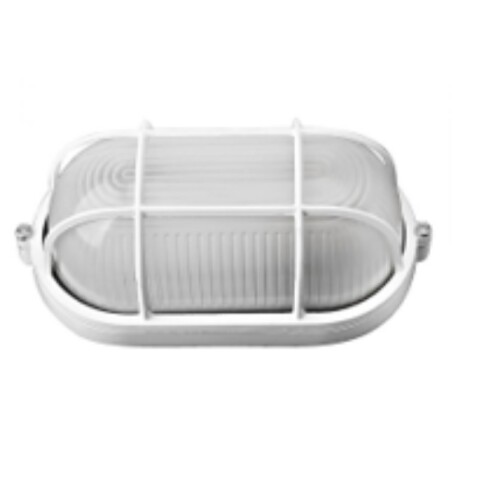 TORTUGA ALUMINIO OVALADA C/REJAS 100W BLANCA - NC TORTUGA ALUMINIO OVALADA C/REJAS 100W BLANCA - NC