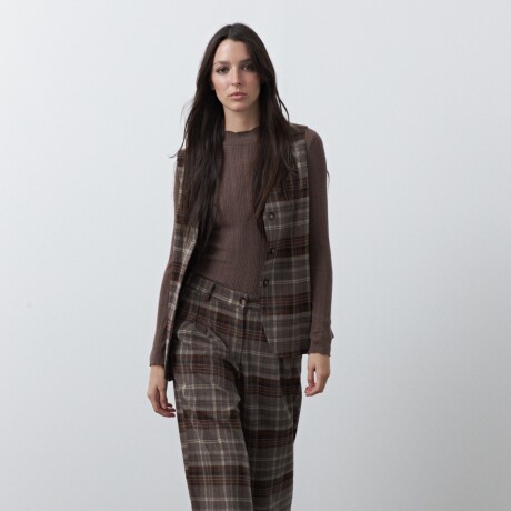 POLERA SELVA Marrón oscuro