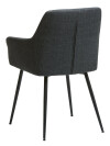 Silla de comedor PURHUS tela negro/negro Silla de comedor PURHUS tela negro/negro