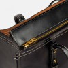 Shopper Louise en efecto cuero liso Negro