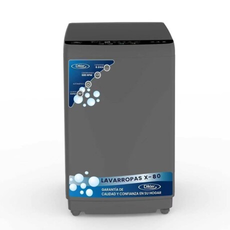 Lavarropas Dikler 8 KG X-80 gris Lavarropas Dikler 8 KG X-80 gris