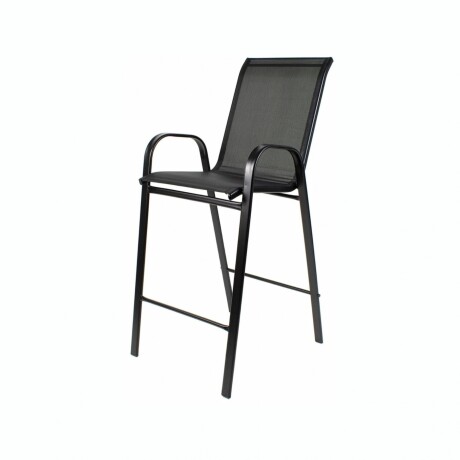 TABURETE SC-092H Banqueta Taburete De Jardín RUSTICO SC-092H De Textilina - Negro