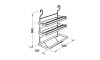 Porta rollos triple de cocina Porta Rollos Triple De Cocina