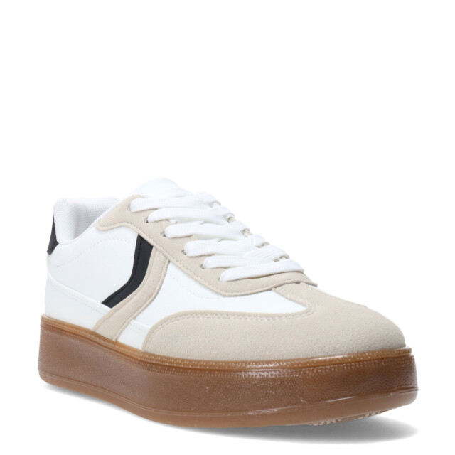 Championes de Mujer Miss Carol PUPEF con suela caramelo Blanco - Beige