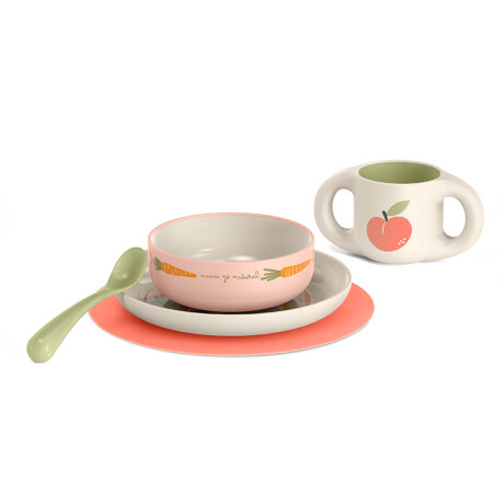 Set Vajilla Go Natural Suavinex Rosa