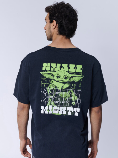 Remera Oversize Star Wars Small Might Negra