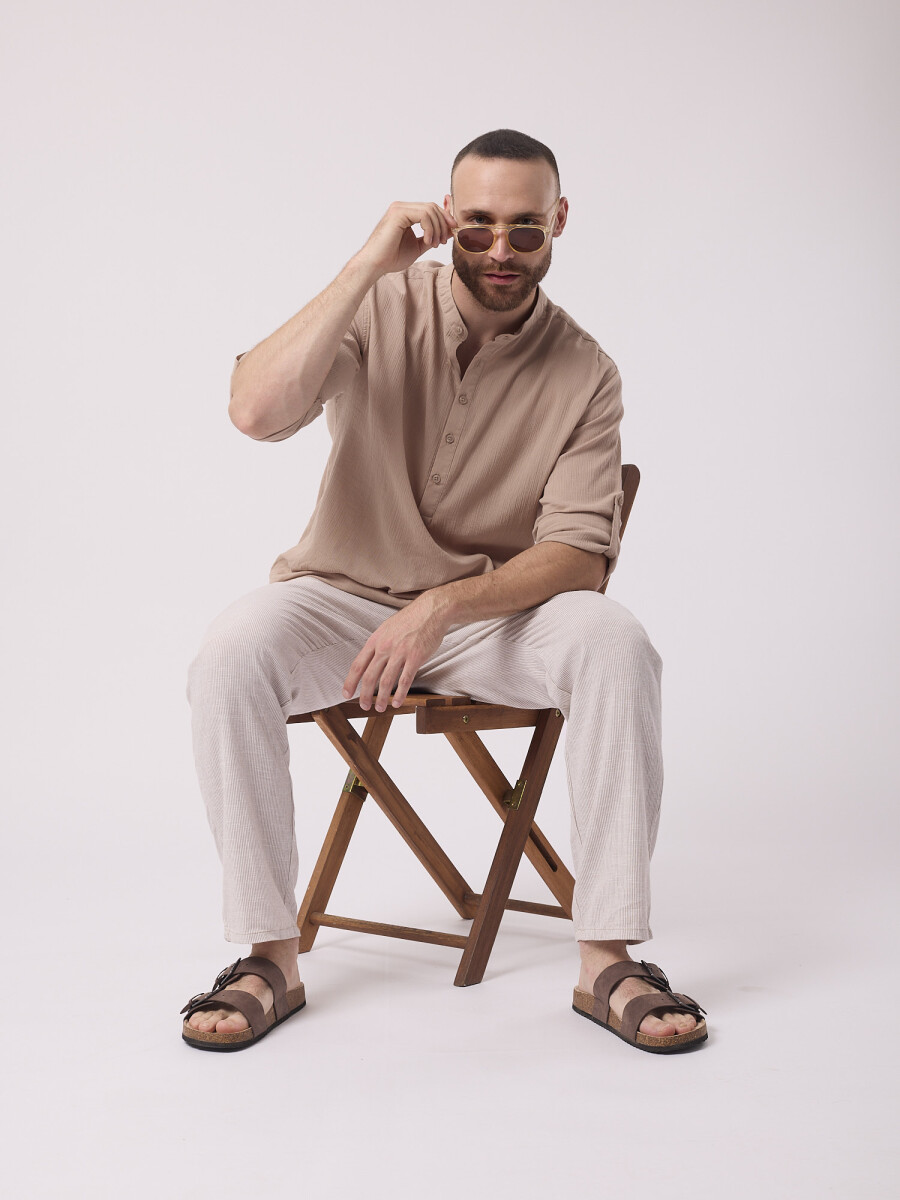 Pantalon pijamero rayado 