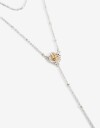 Collares Largos Metal Collar Largo Dije Metal Botánico - Dorado