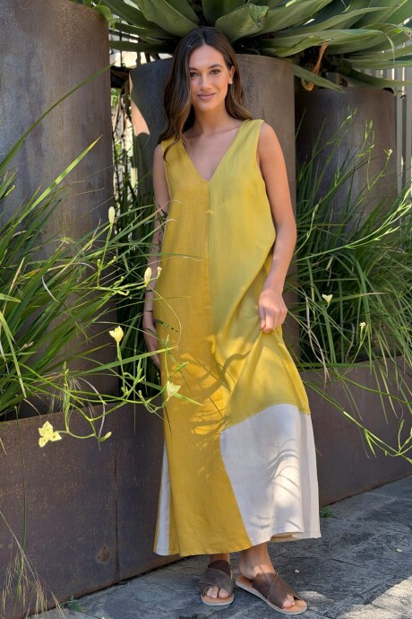 VESTIDO JOAQUINA Mostaza