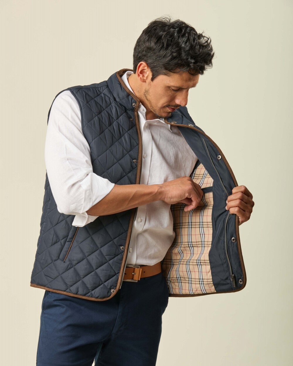 Chaleco Victor Capitoneado Azul
