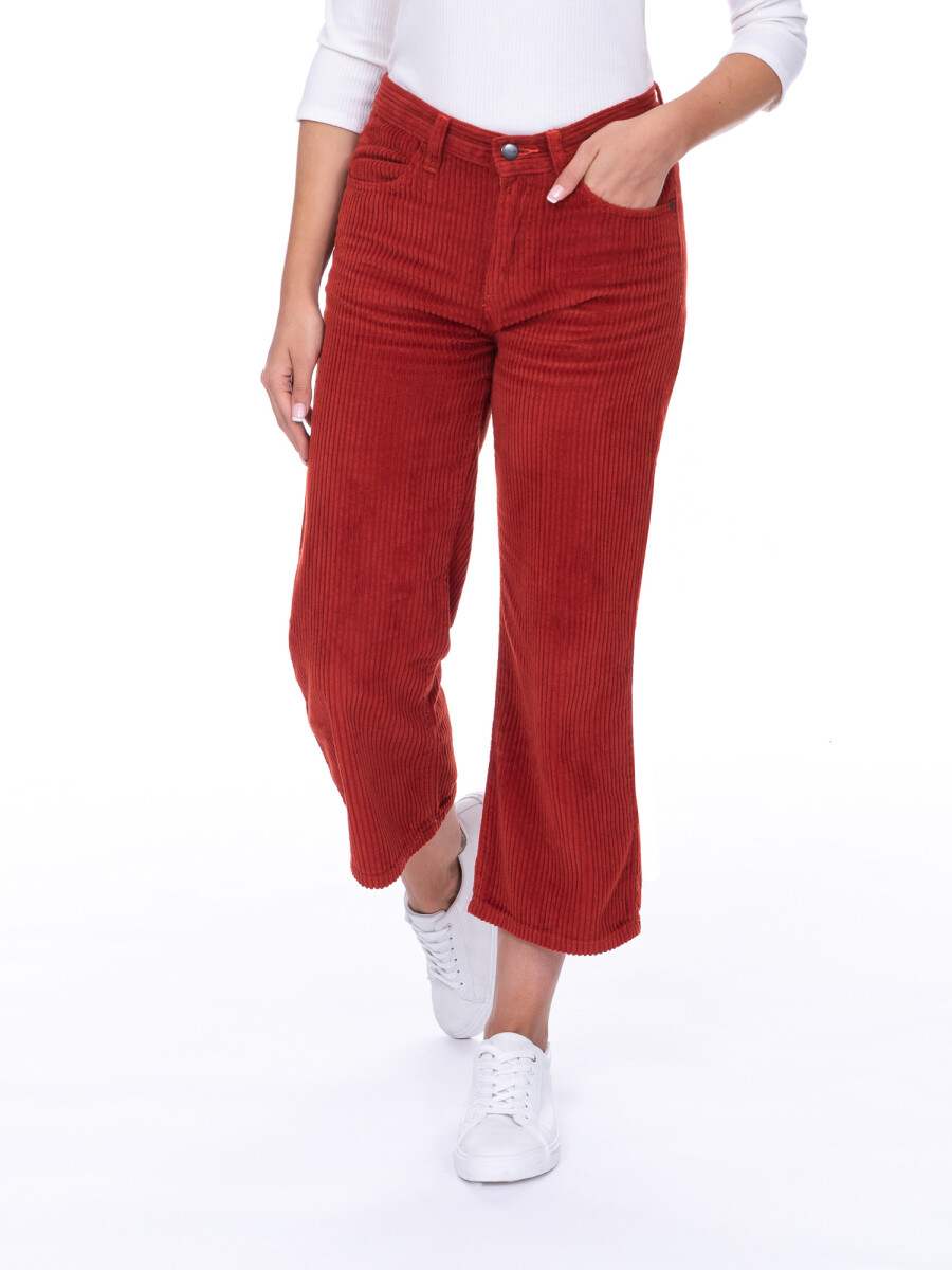 Pantalon cropped pana 