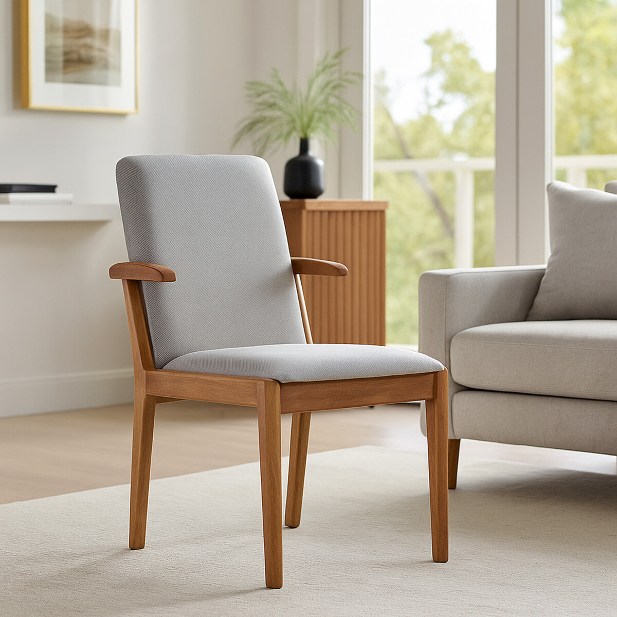 Silla York - Tela Rústica - 557 (Beige) 