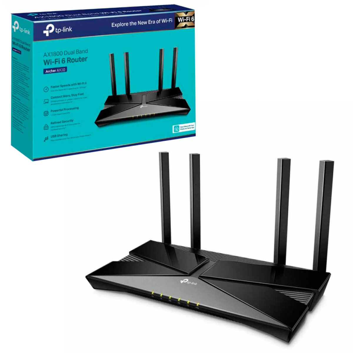 Router Tp-Link Wireless Archer AX20 Dual Band - 001 