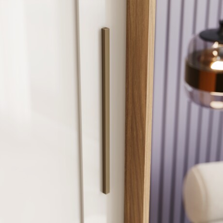 ROPERO CAYMAN 2 PUERTAS 6 CAJONES INTERNOS 1 ESPEJO GUARDARROPA CLOSET ARMARIO 100% MDF OFF WHITE